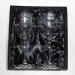 Luxusné balenie dvoch pohárov pre hotel Diamant v Dudinciach s logom