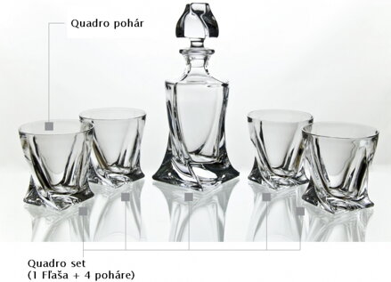 Whisky set Quadro (4+1)